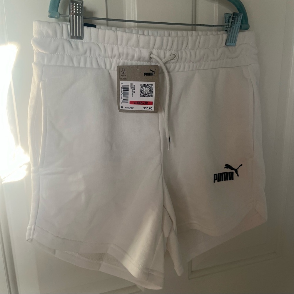 NEW White Puma Shorts Size XS